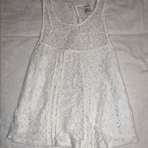 White lace tank from Forever 21